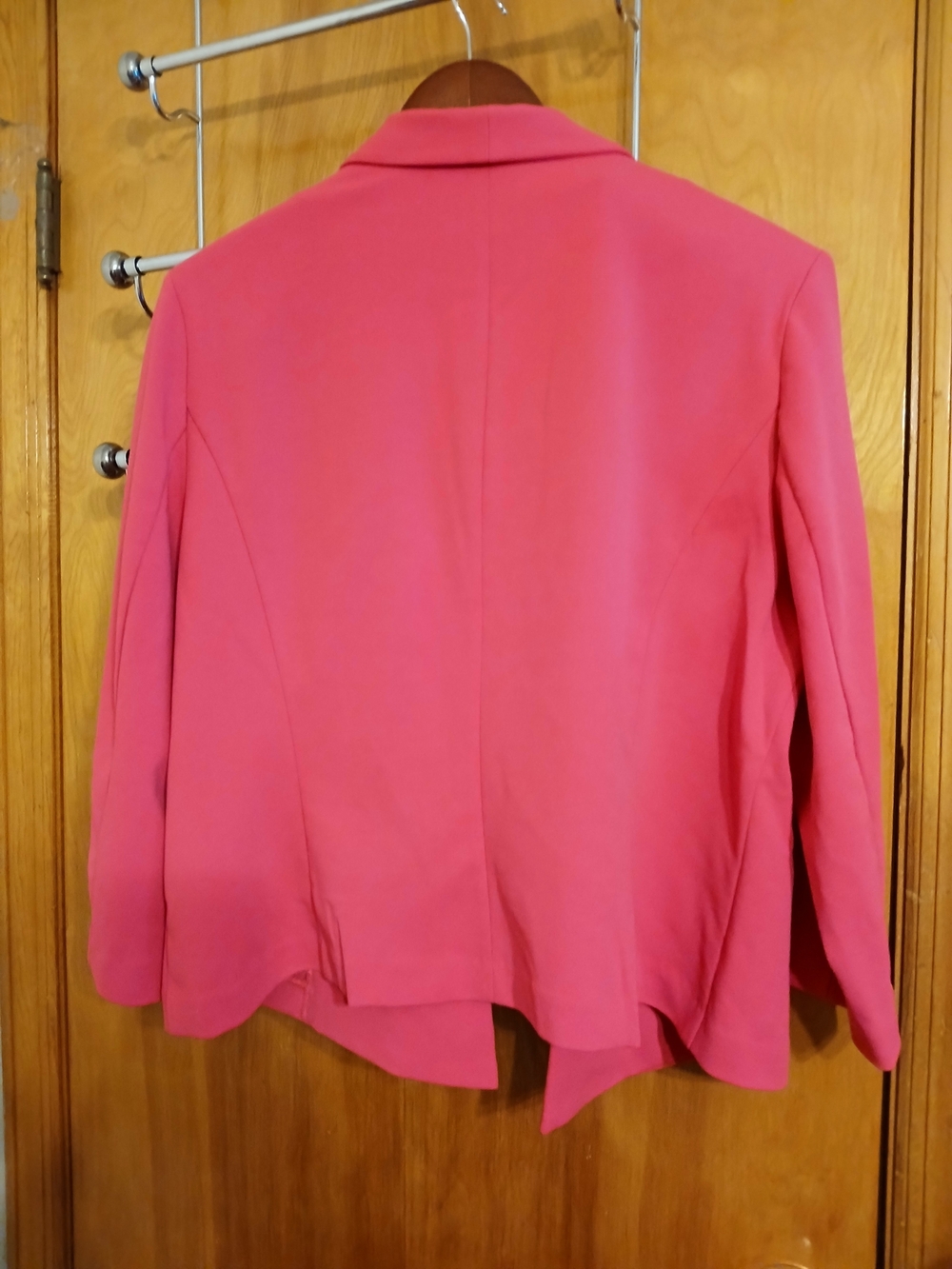 Anne Klein Hot Pink Open-Front Blazer - Picture 3 of 4